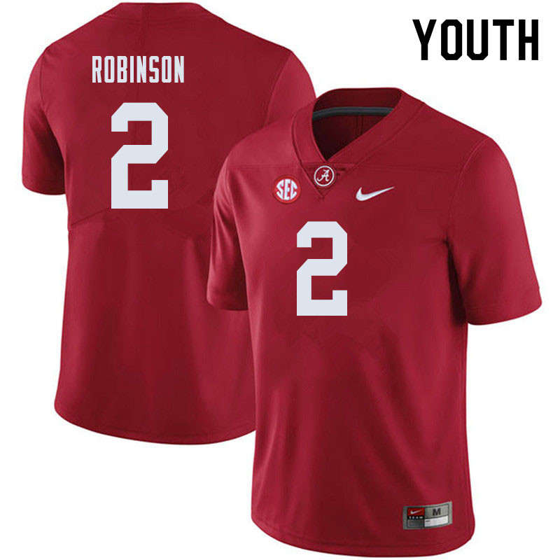 Alabama Crimson Tide Youth Keilan Robinson #2 Crimson NCAA Nike Authentic Stitched 2019 College Football Jersey RN16V87SU